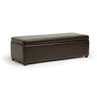 Baxton Studio Y-168-Promote-dark brown Dennehy Dark Brown Modern Ottoman